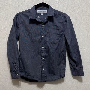 Old Navy Men's Dark Gray Button Down Shirt